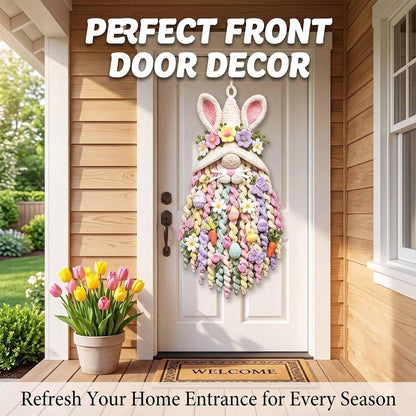 3D DIY Crochet Christmas Door Hanger Kit - Handmade Winter Tree Holiday Decor