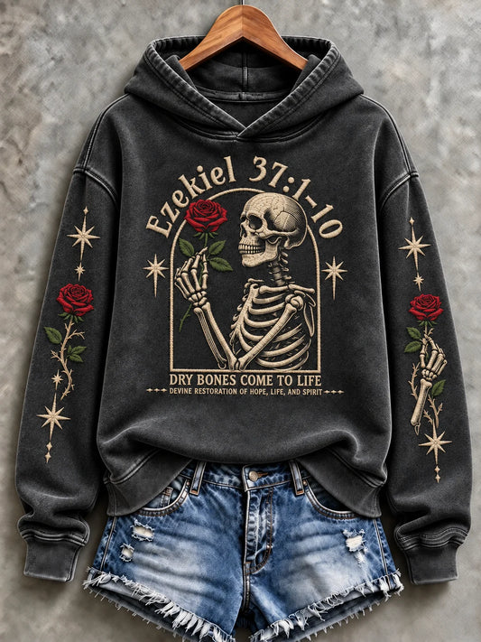 Women's Halloween Creepy Dolls Printed Sweatshirt