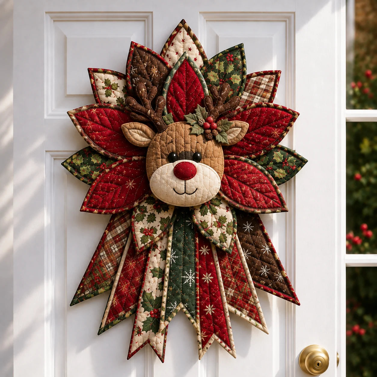 🎅🎄Beginner-Friendly Oversized Christmas Character Quilted Door Hanger Sewing Kit | Complete Kit with All Tools & Step-by-Step Guide Included 💕