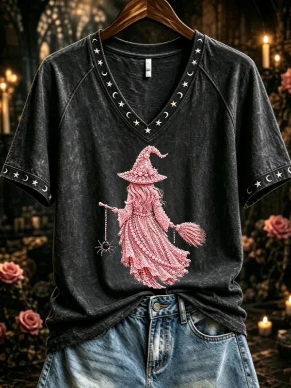Women's Breast Cancer Awareness Print Casual T-shirt