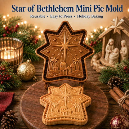 ✝️ Faith & Nativity Christmas Mini Pie Mold Collection | Reusable Embossed Molds for Shaping Detailed Praying Jesus, Nativity Stable and so on Pies🥧✨