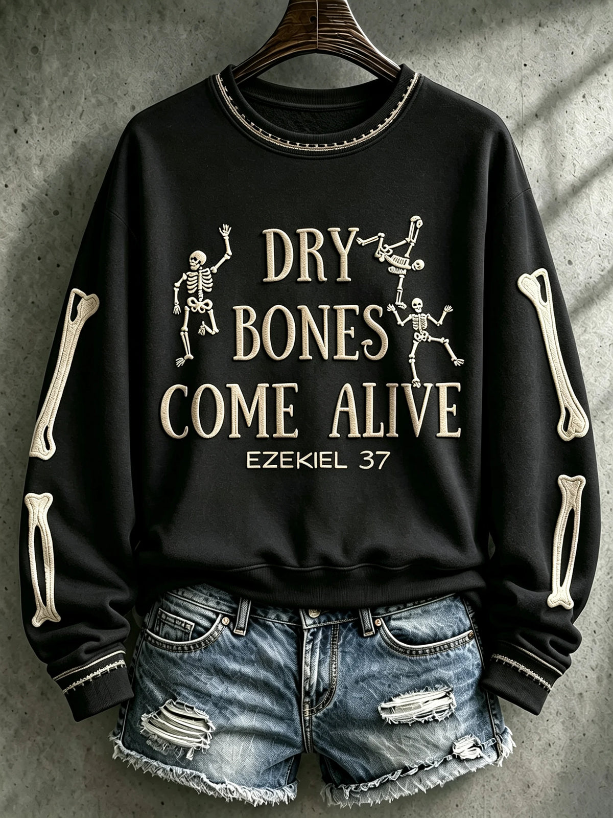Women's Casual Printed Long-Sleeve Sweatshirt