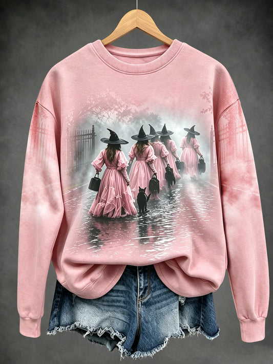 Ladies, in October we wear pink witch tops.
