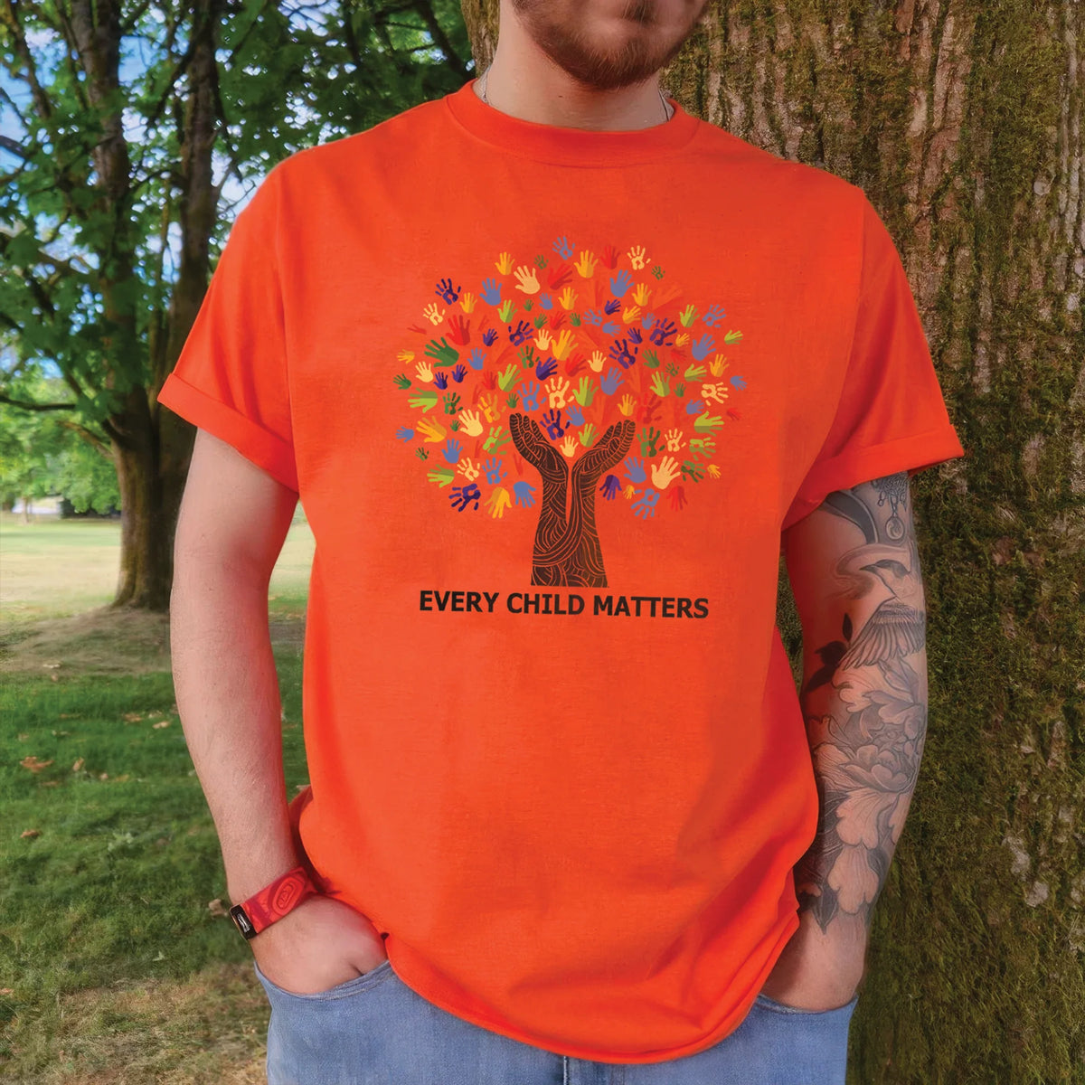 Tree of Life, Handprints of Unity and Strength - For Every Child Matters Unisex T-shirt/Hoodie/Sweatshirt 170
