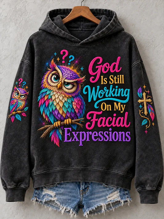 Women's Faith-Print Casual Hoodie