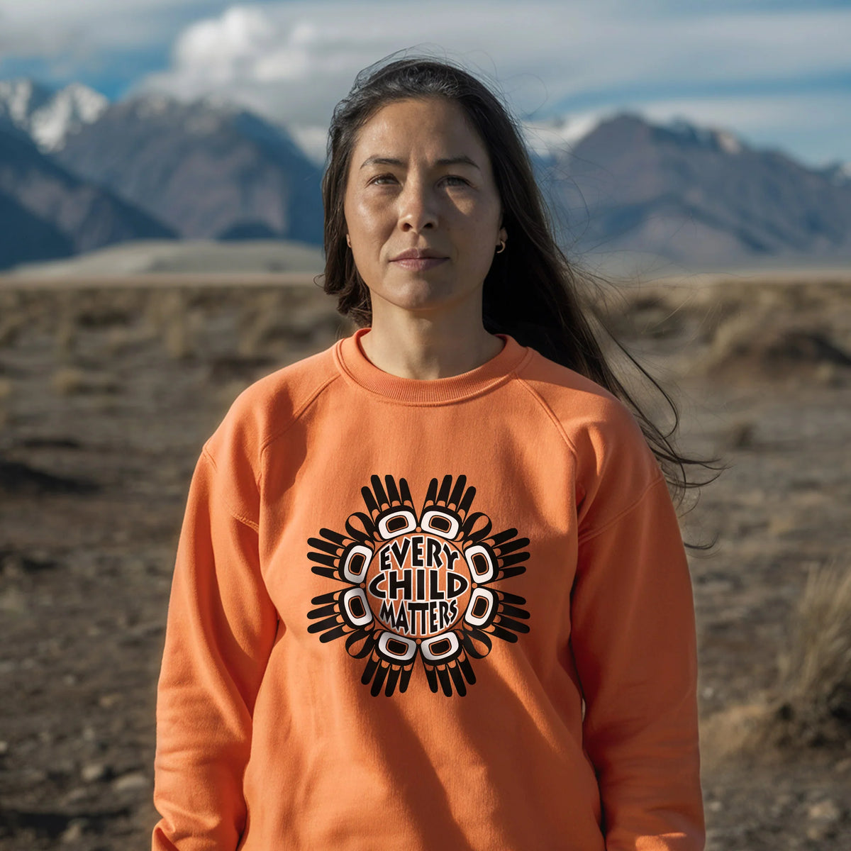 Every Child Matters Circle Hand Black For Orange Shirt Day Unisex T-shirt/Hoodie/Sweatshirt