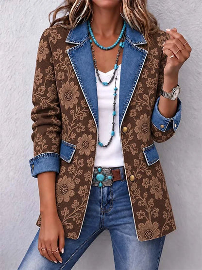 Women'S Casual Printed Cardigan