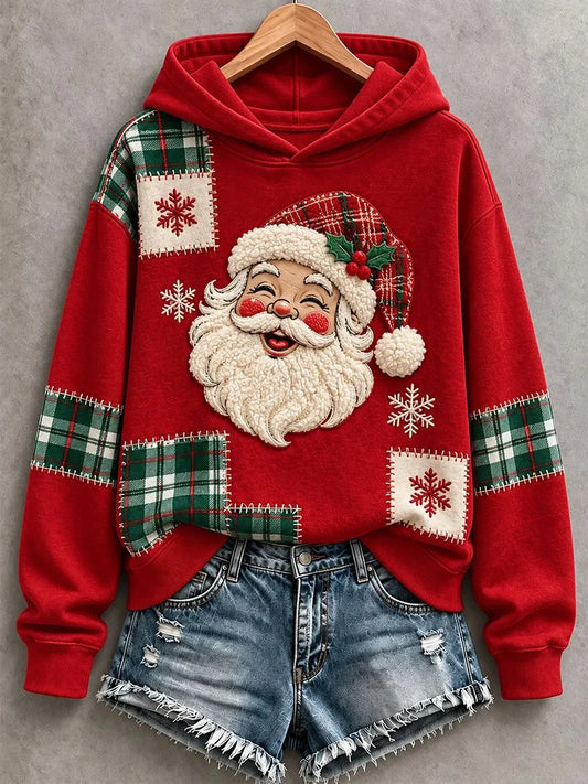 Women's Casual Christmas Print Long-Sleeve Sweatshirt