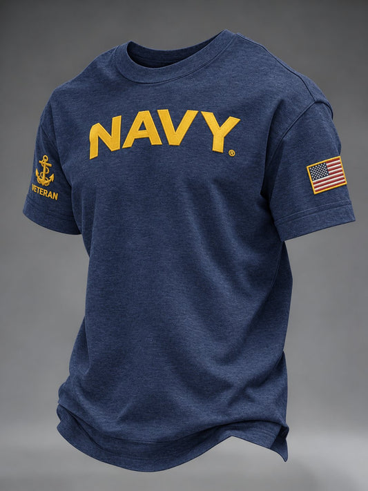 Men's U.S. Veterans  Print Casual T-shirt