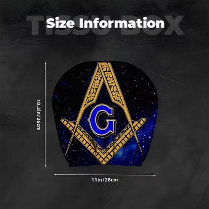 2PCS Freemason Emblem Car Headrest Covers – Masonic Auto Seat Accessories