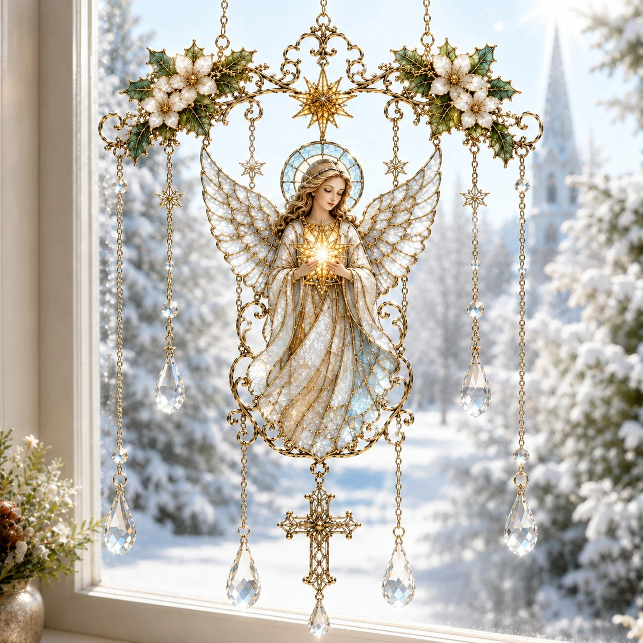 🔥 Last Day: 50% Off – 🌈 Faith-Inspired Acrylic Sun Catcher