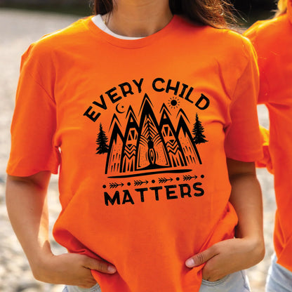 Every Child Matters Mountain Orange Native American Unisex T-shirt/Hoodie/Sweatshirt