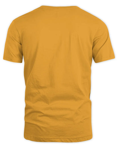 Native American Dancers Shirt | Indigenous Powwow Regalia T-Shirt | Tribal Pride Cultural Graphic Tee | First Nations Heritage Gift - Unisex Standard T-Shirt - gold - back
