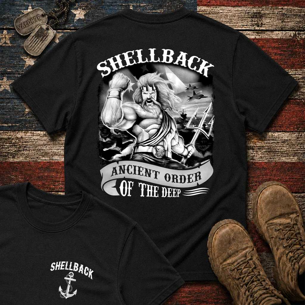 Shellback Ancient Order Of The Deep Double Sided Classic Tee
