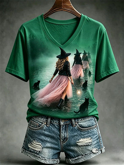 Women's Casual Print Short-Sleeve T-Shirt