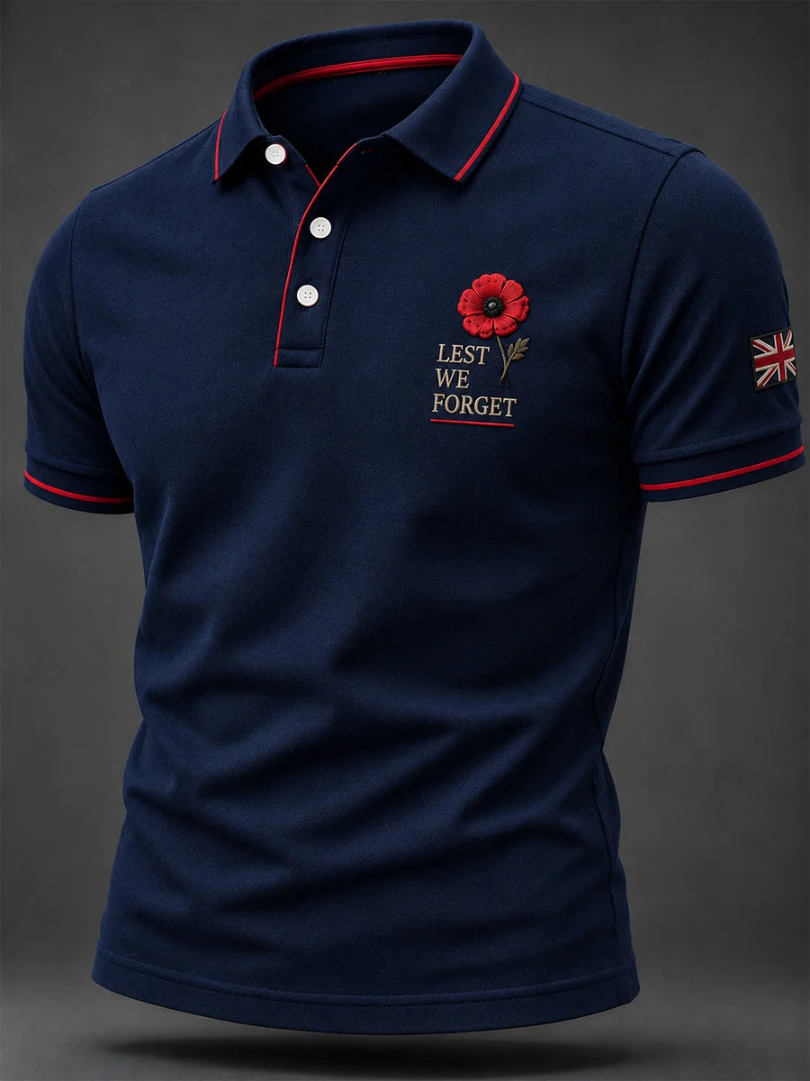 Men's Remembrance Day Print Casual Top
