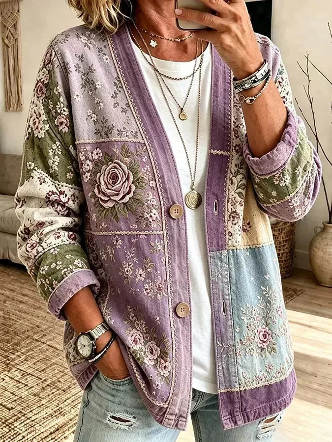 Women'S Casual Printed Cardigan