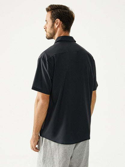 Hardaddy Flamingo Beer Chest Pocket Short Sleeve Bowling Shirt