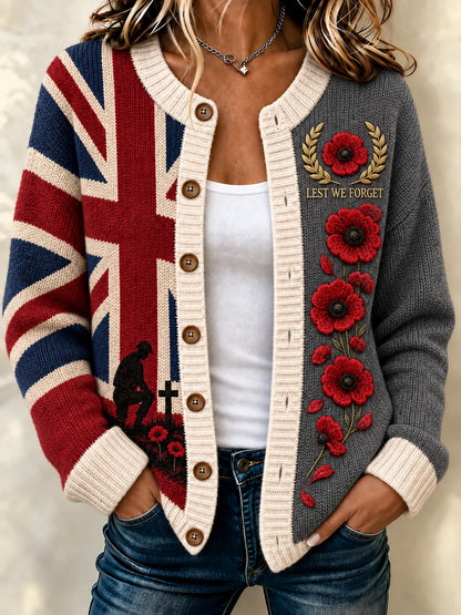 women's Remembrance Day Cardigan