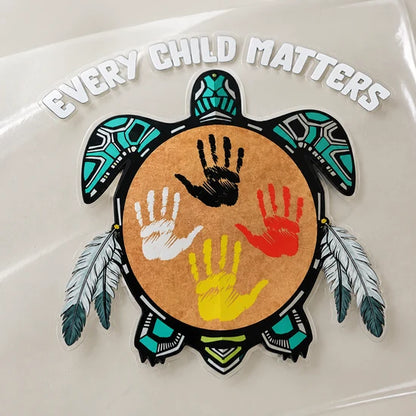 Every Child Matters Turtle Decal (High-quality UV DTF 3D Decal)