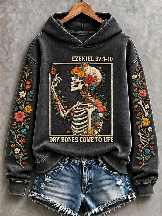 Women's Halloween Creepy Dolls Printed Sweatshirt