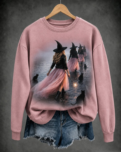 Ladies, in October we wear pink witch tops.