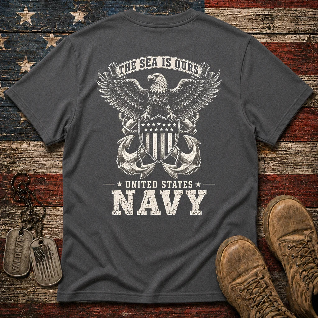 The Sea Is Ours Navy Classic Tee