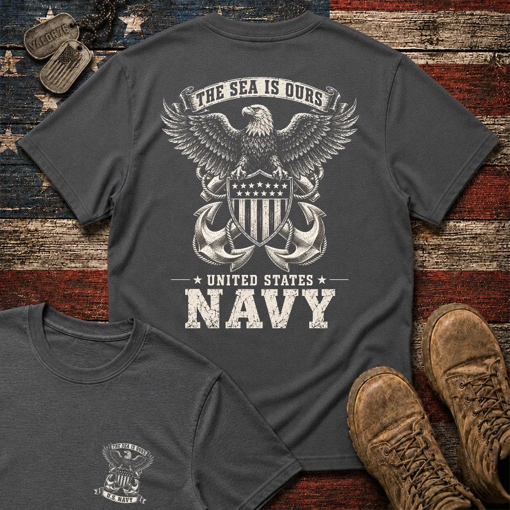 The Sea Is Ours Navy Classic Tee