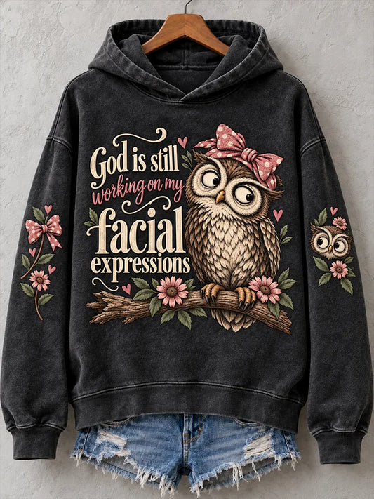 Women's Faith-Print Casual Hoodie