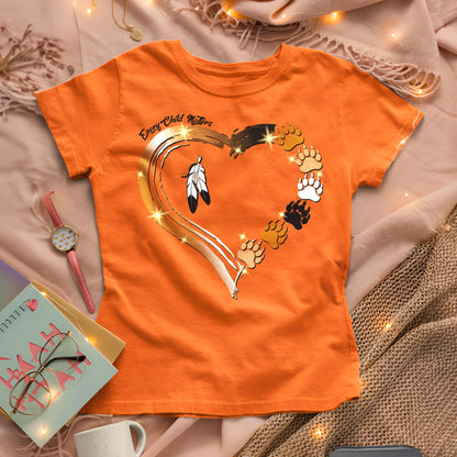 Every Child Matters Paws Of Heart Native American Unisex T-shirt/Hoodie/Sweatshirt