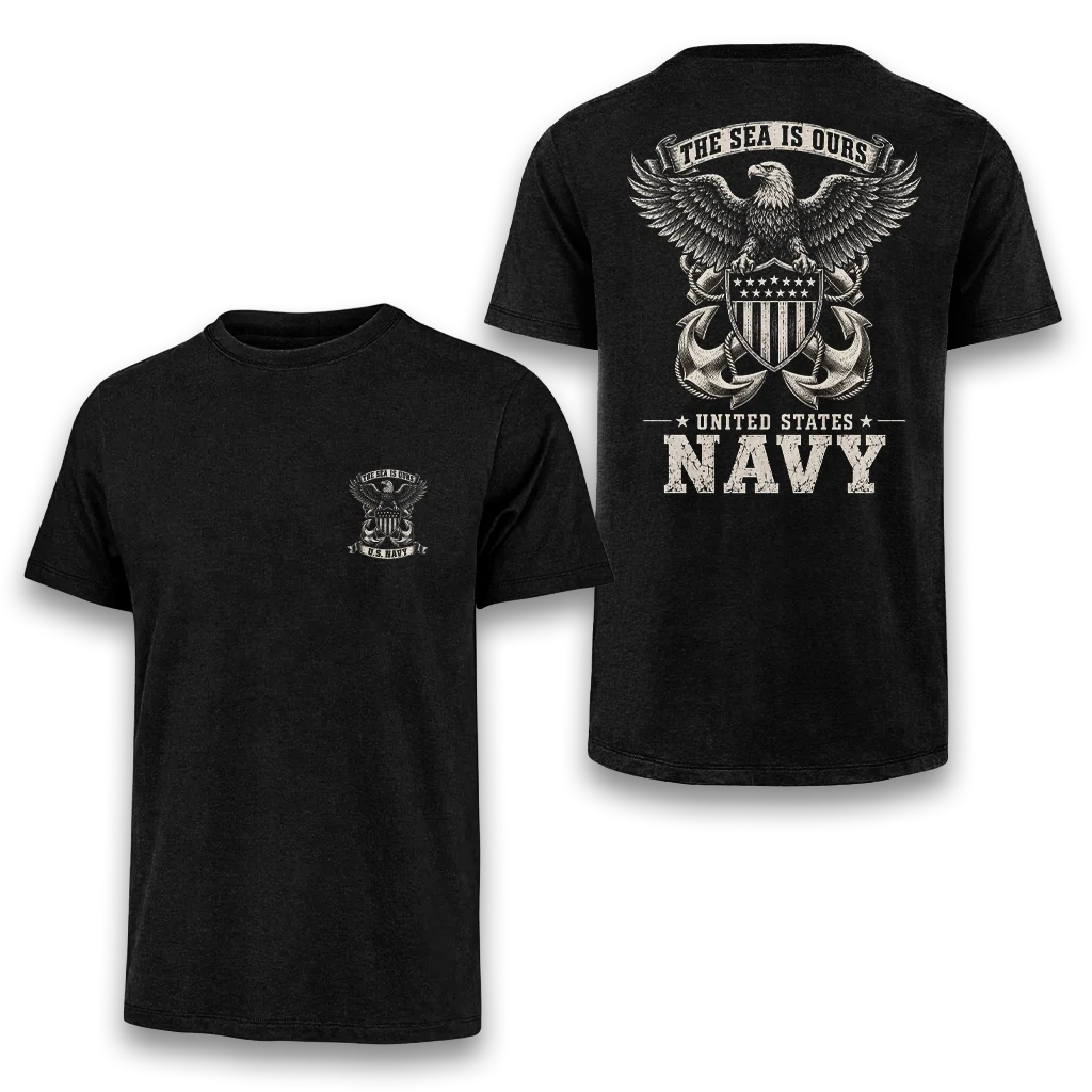 The Sea Is Ours Navy Classic Tee
