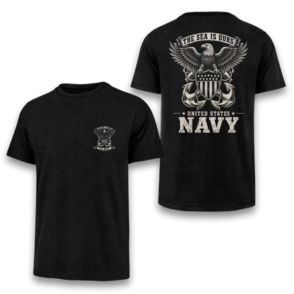 The Sea Is Ours Navy Classic Tee