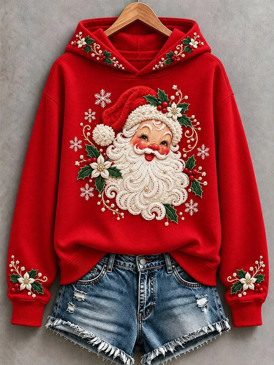 Women's Casual Christmas Print Long-Sleeve Sweatshirt
