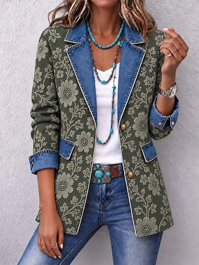 Women'S Casual Printed Cardigan