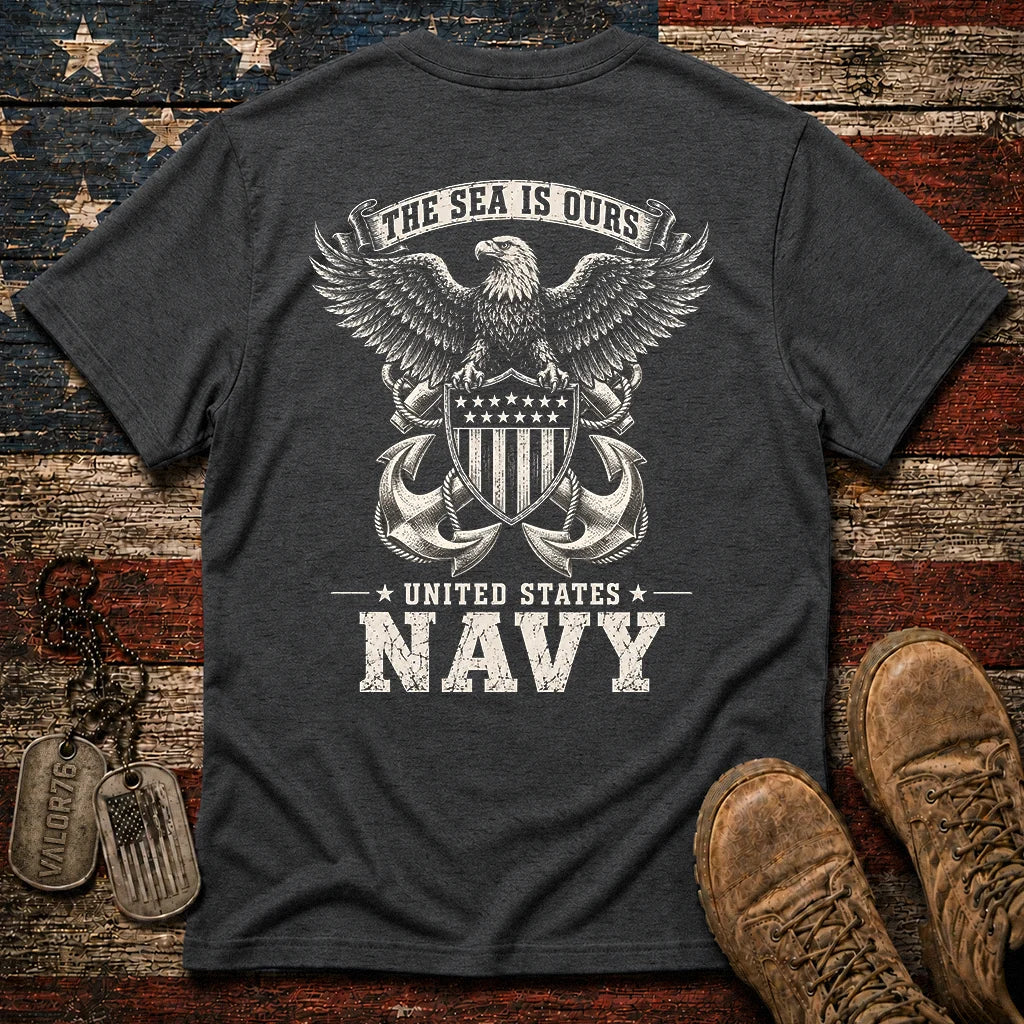 The Sea Is Ours Navy Classic Tee