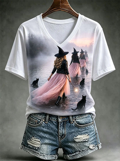 Women's Casual Print Short-Sleeve T-Shirt