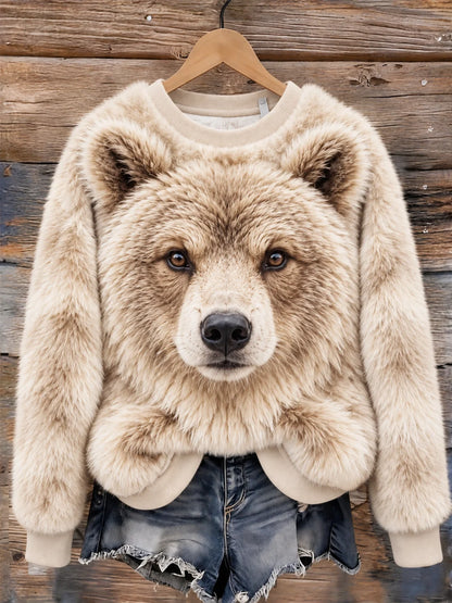 Women's Casual Animal Print Sweatshirt