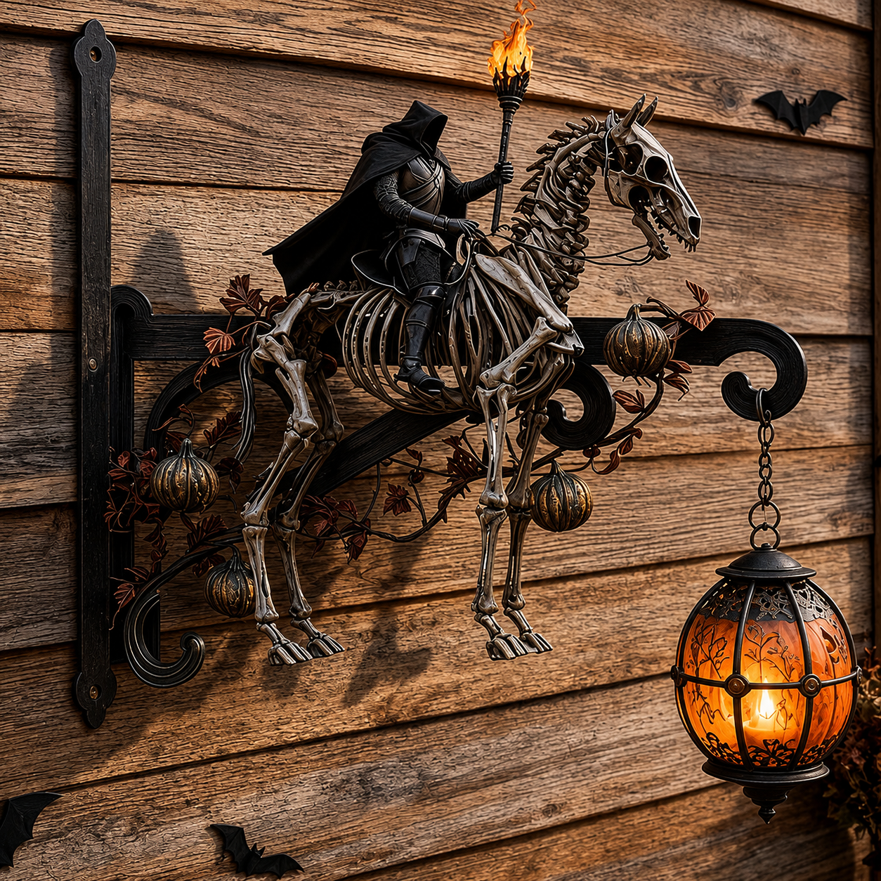 Halloween Decorative Wall Hook - Spooky Outdoor Metal Hanger For Porch & Garden Decor