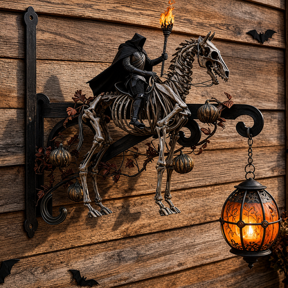 Halloween Decorative Wall Hook - Spooky Outdoor Metal Hanger For Porch & Garden Decor