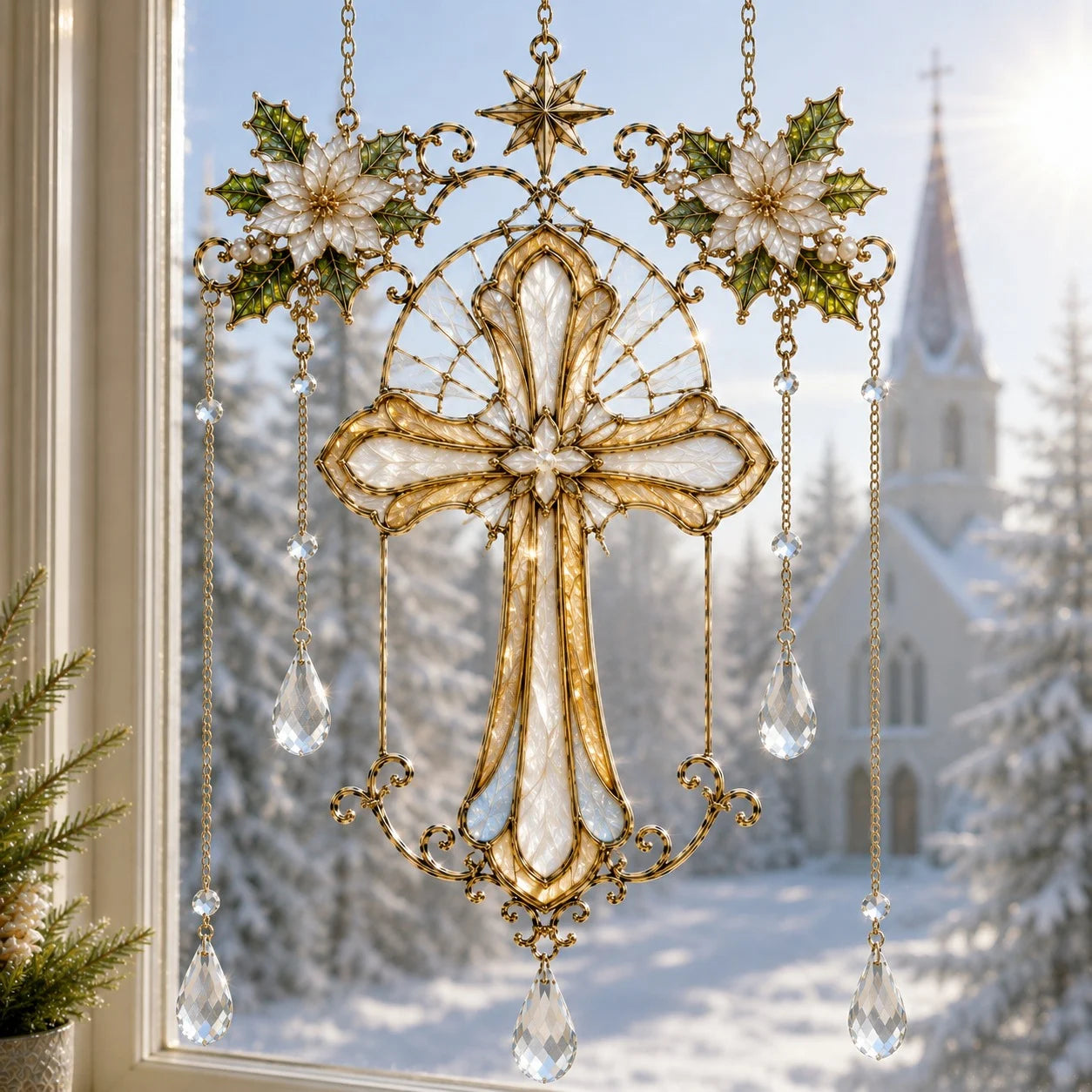 🔥 Last Day: 50% Off – 🌈 Faith-Inspired Acrylic Sun Catcher