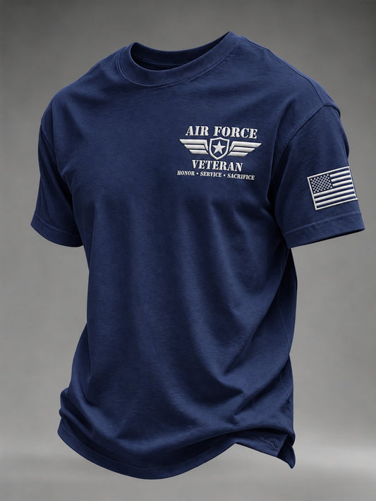 Men's  American veterans Printed Short-Sleeve T-Shirt