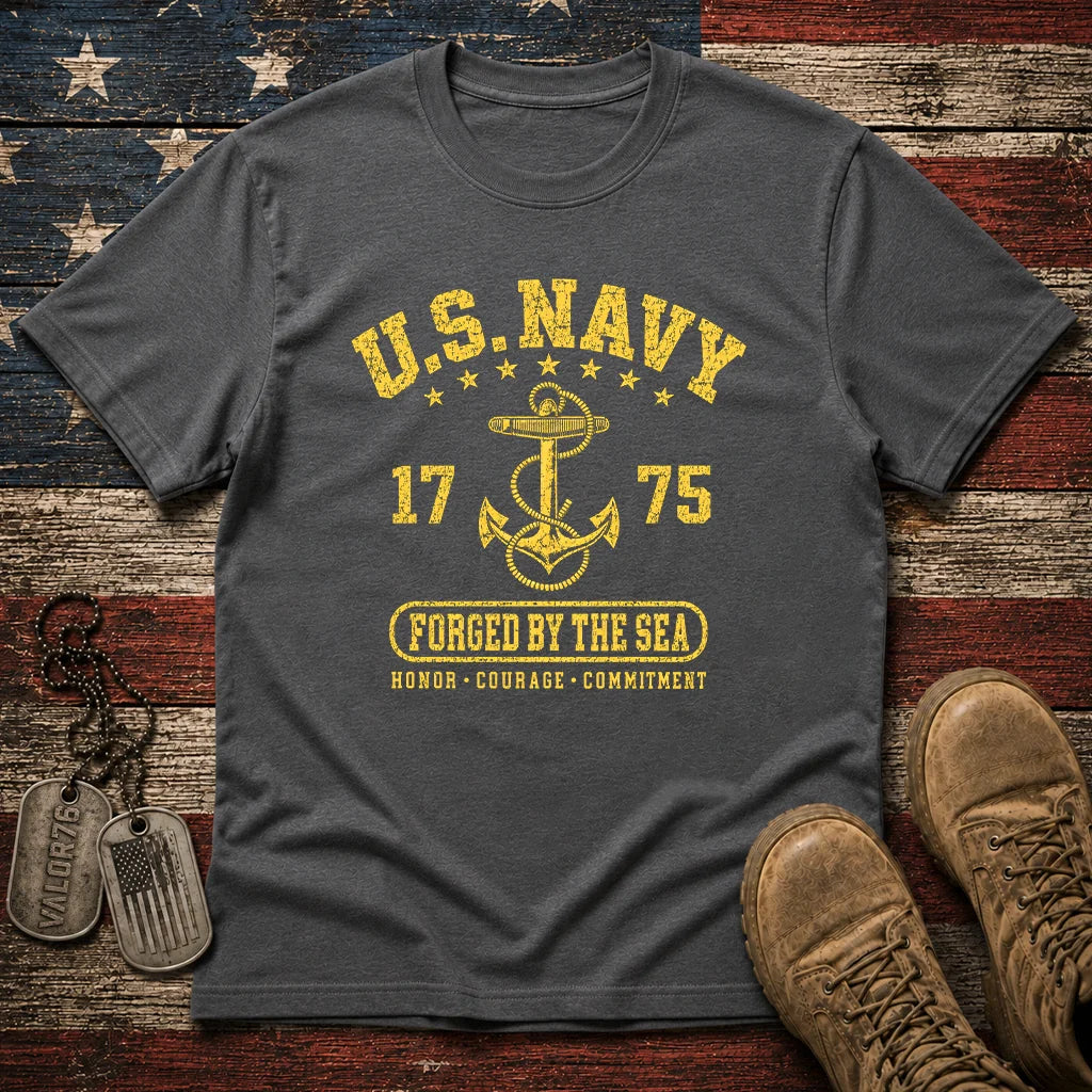 Navy Forged By The Sea Classic Tee