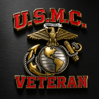 🇺🇸 Last Day Promo: 49% OFF 🎖️U.S. Marine Corps Veteran Car Emblem Metal Badge🔥