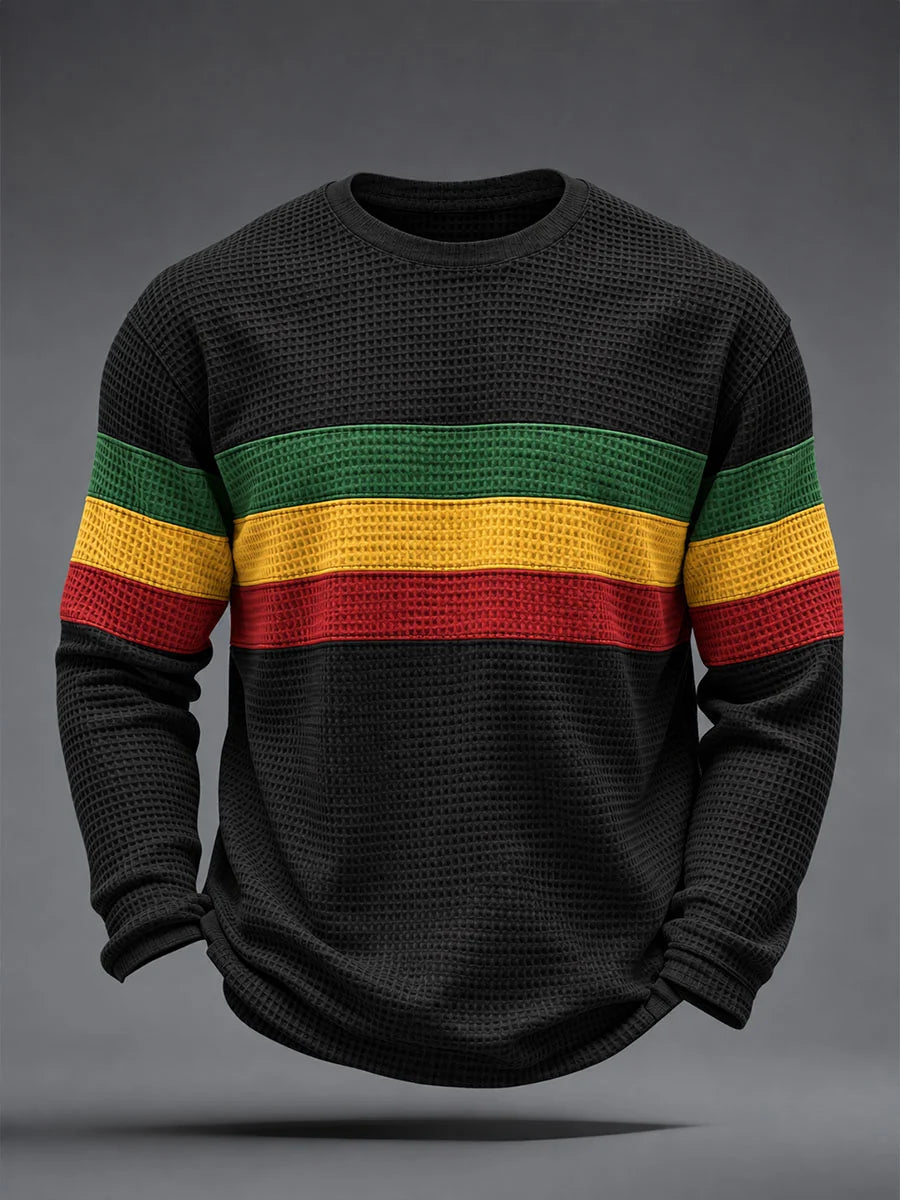 Men's Reggae Inspired  Waffle Top