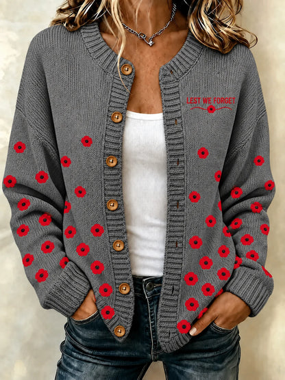 women's Remembrance Day Cardigan