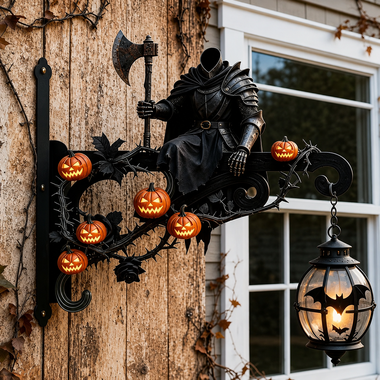 Halloween Decorative Wall Hook - Spooky Outdoor Metal Hanger For Porch & Garden Decor