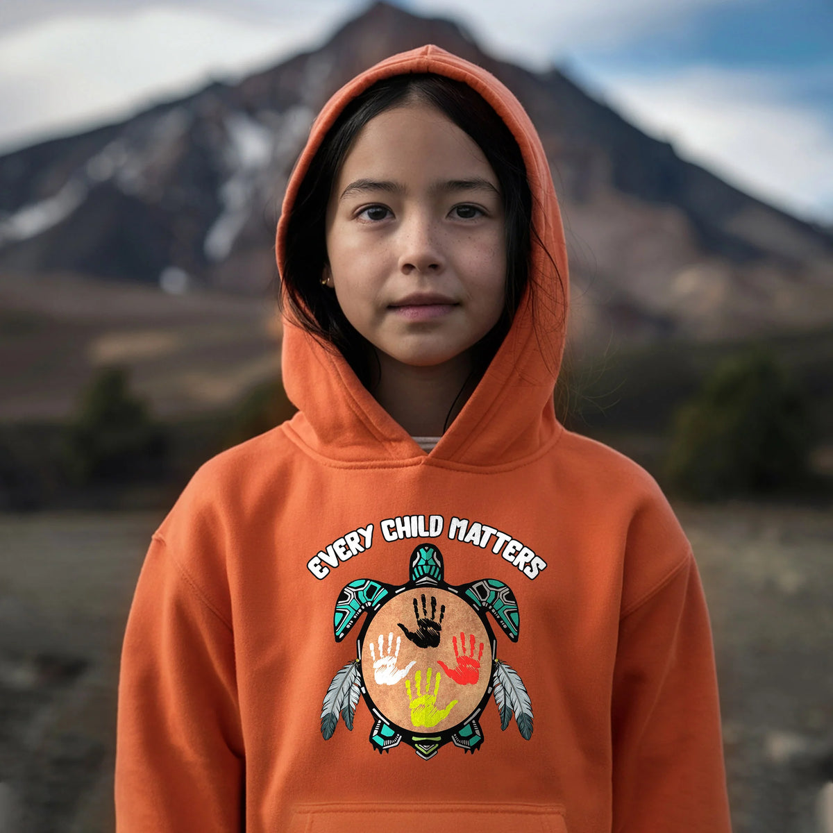 Feather Hand Color On Turtle For Orange Shirt Day Unisex T-shirt/Hoodie/Sweatshirt