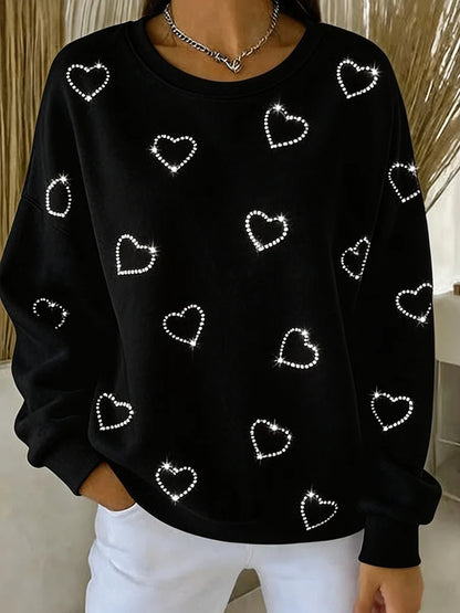 Women's Casual Printed Long-Sleeve Sweatshirt
