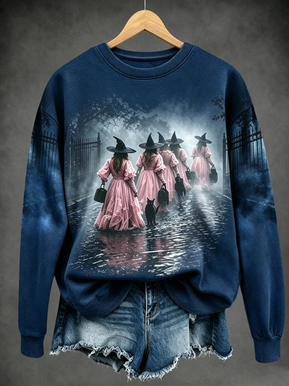 Ladies, in October we wear pink witch tops.