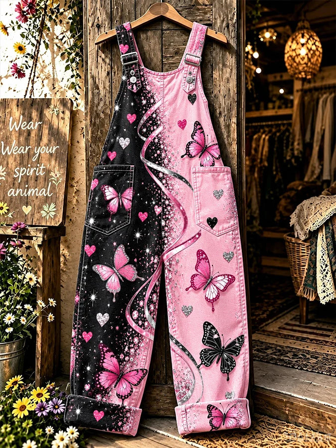 Women's Casual Printed Overalls